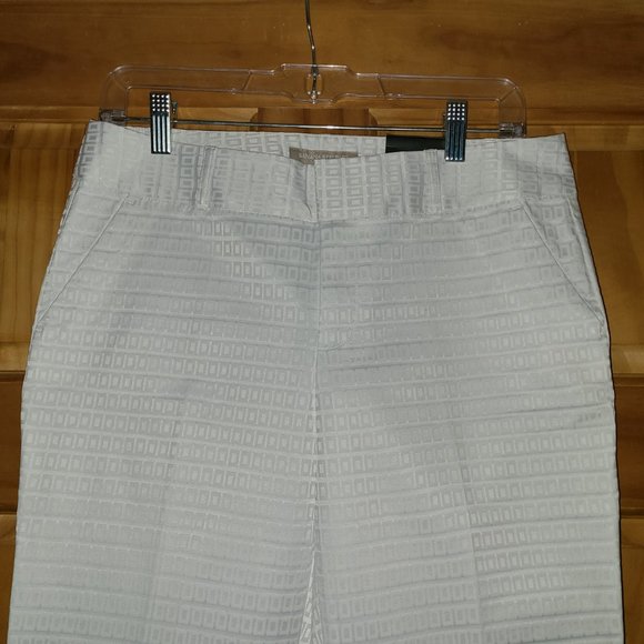 Banana Republic White Martin Fit Crop Length Pants - Picture 4 of 6